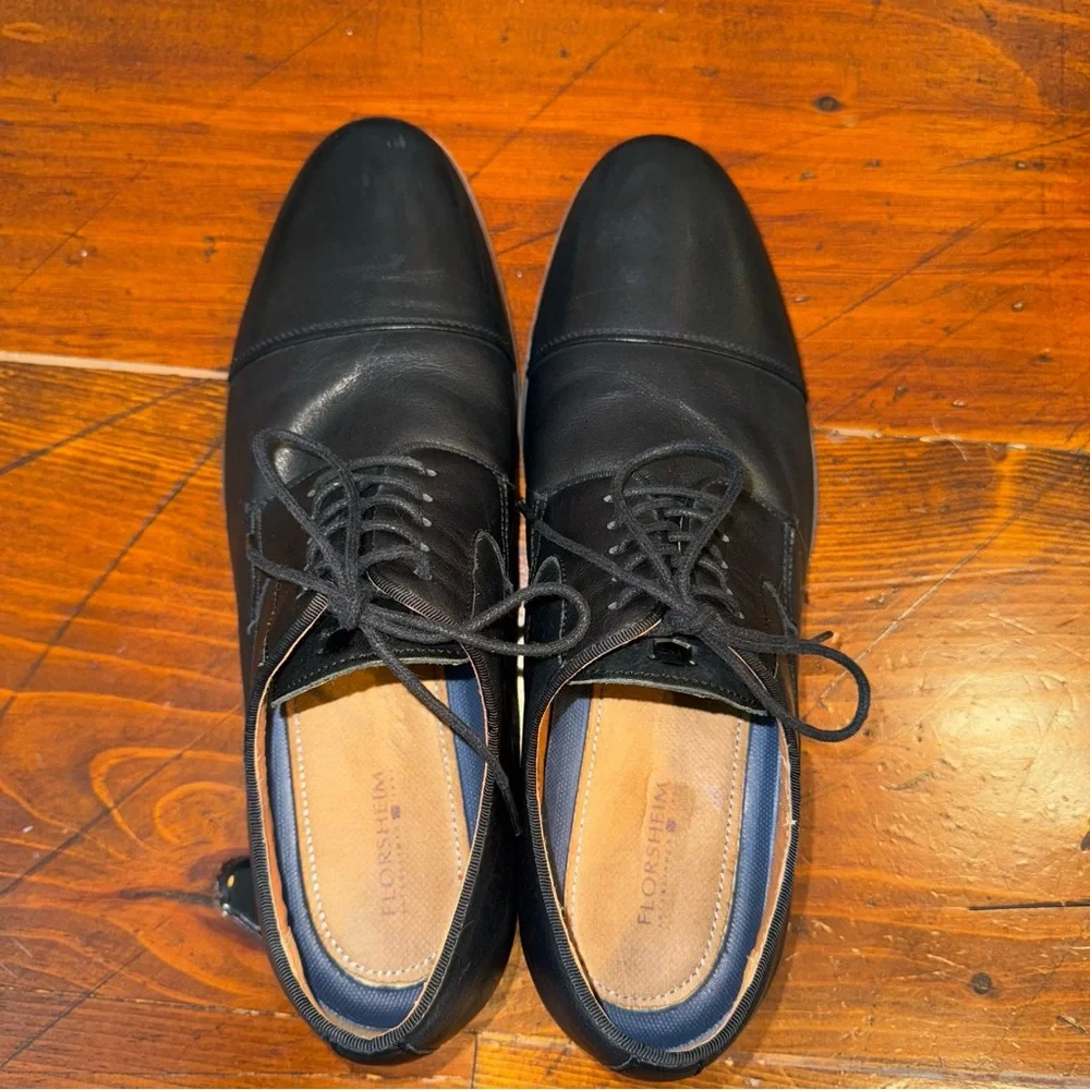 Florsheim SURGE- Classic Black Leather Men's‎ Dress Shoes